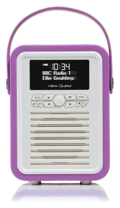 VQ - Retro Mini DAB Radio - Radiant Orchid